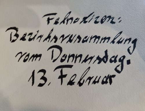 Feldnotizen: Februar