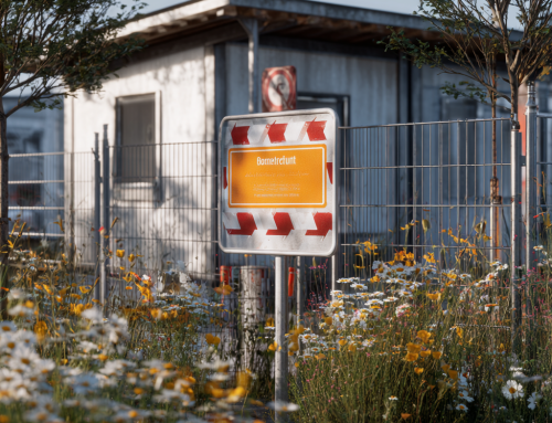 Antrag: Frühzeitige Kennzeichnug der geplanten Fluechtlingsunterkunft an der Tangstedter Landstraße durch ein Baustellenschild
